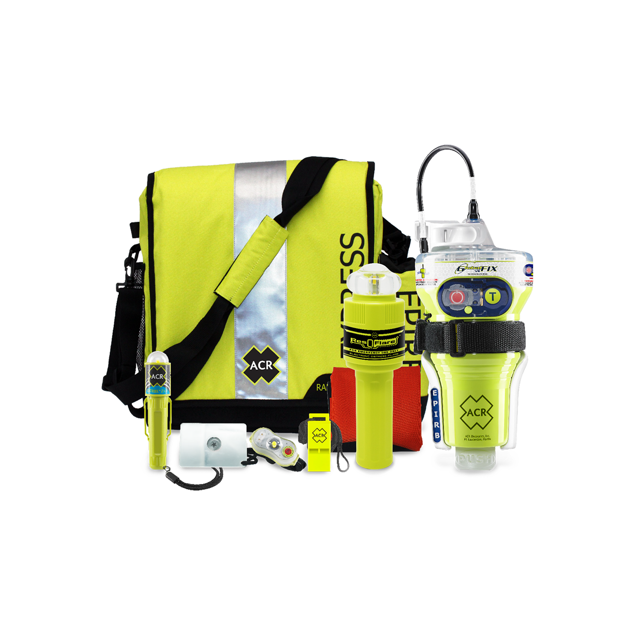 2358 ACR ResQFlare E-Flare and Drybag Safety Kit Electronic Marine Flare Meets USCG Requirements