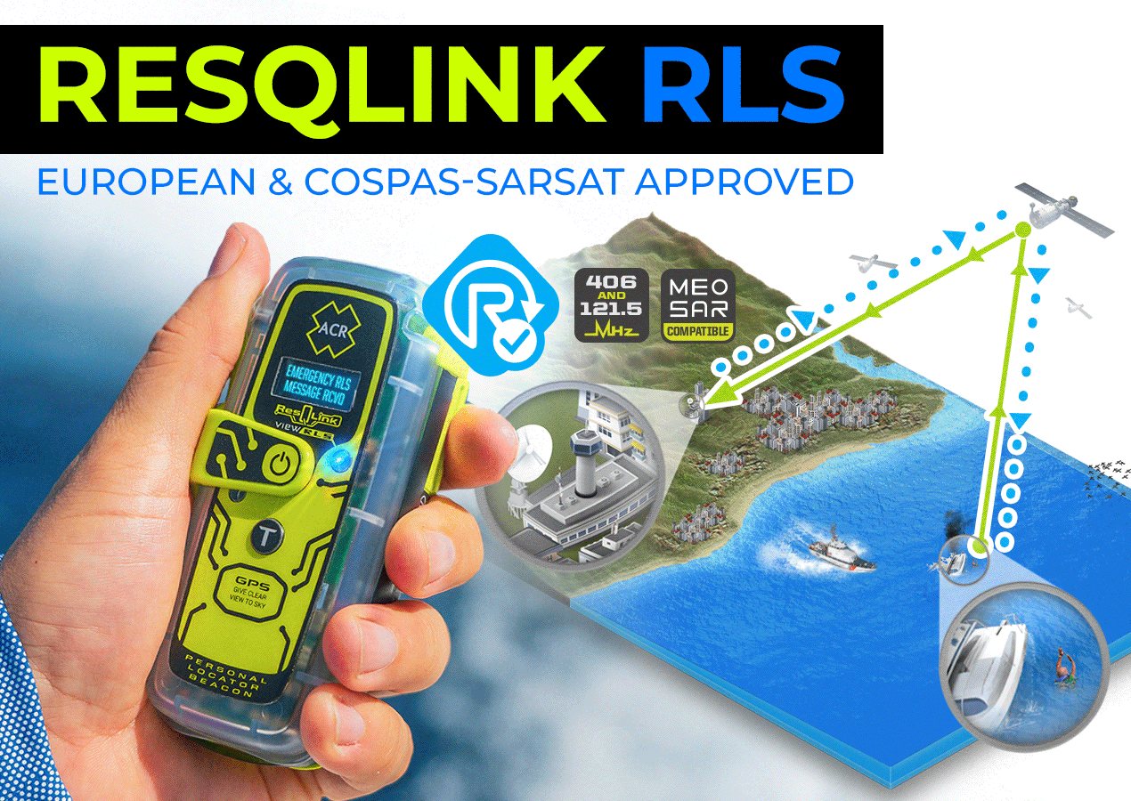 ACR Electronics announces COSPAS-SARSAT and EUROPE approval for Return Link Service ResQLink Personal Locator Beacon