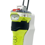 ACR GlobalFix V6 GPS EPIRB with category 2 bracket angled left png