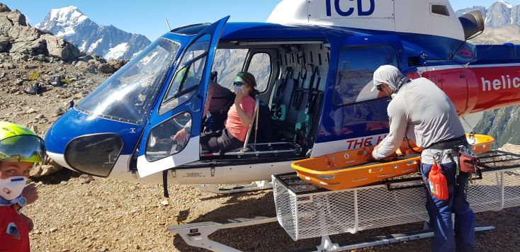A Slip on Mt. Cook Turns to Medical Intervention