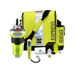 Show all items in EPIRB survival kit.